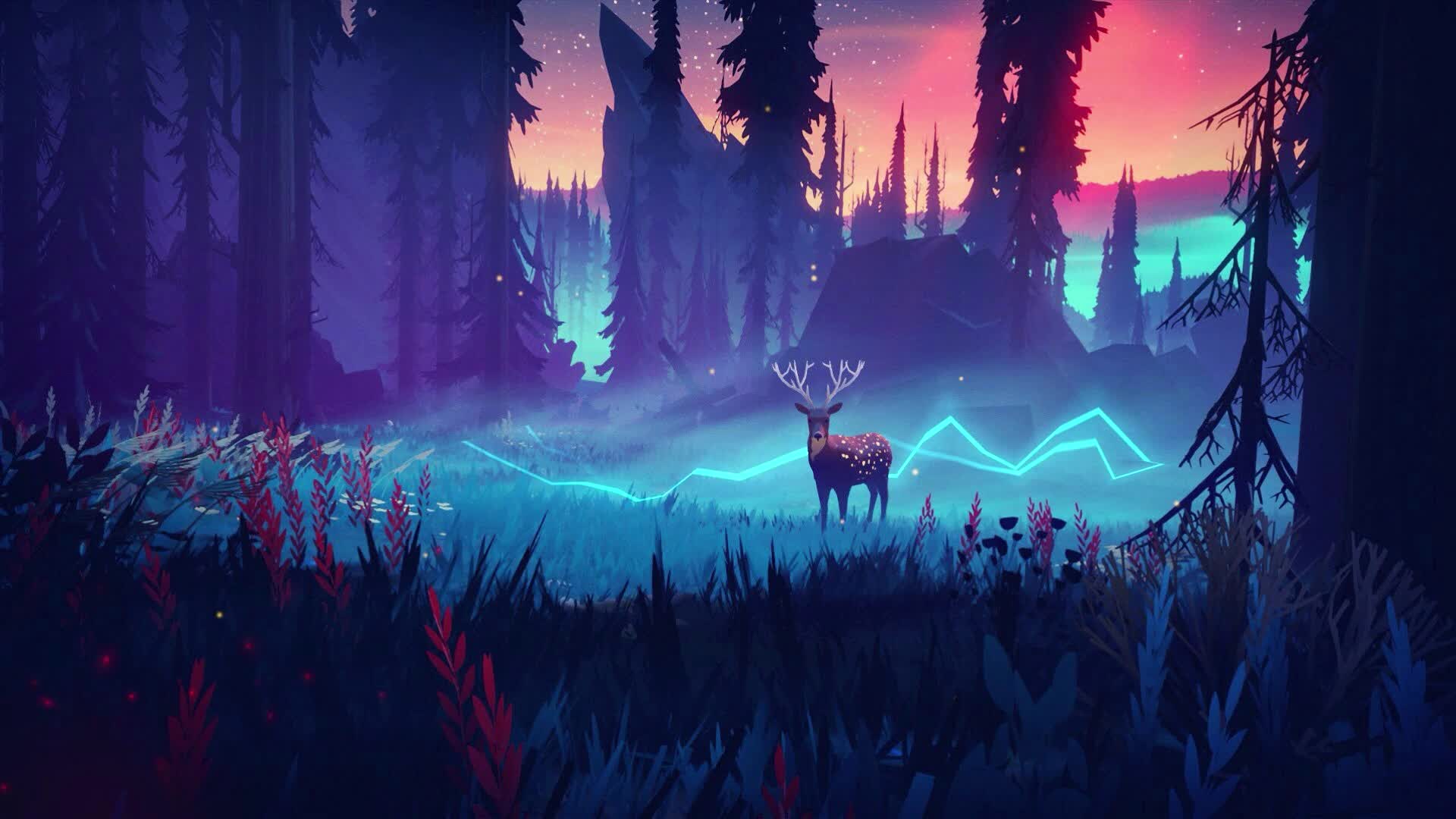 PC Among Trees Live Wallpaper Free