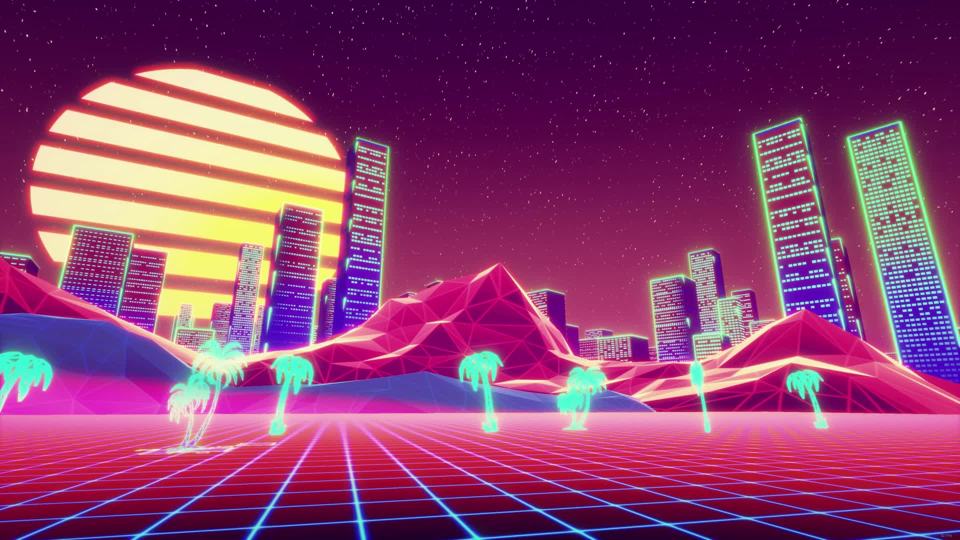 PC Retro City Live Wallpaper Free