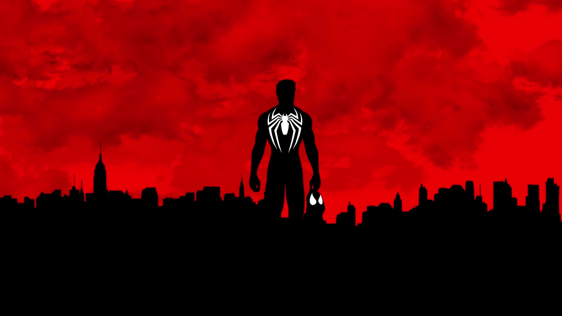 PC Spiderman Silhouette Live Wallpaper Free