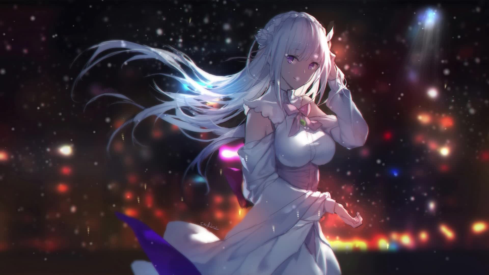 PC Emilia ReZero Live Wallpaper Free
