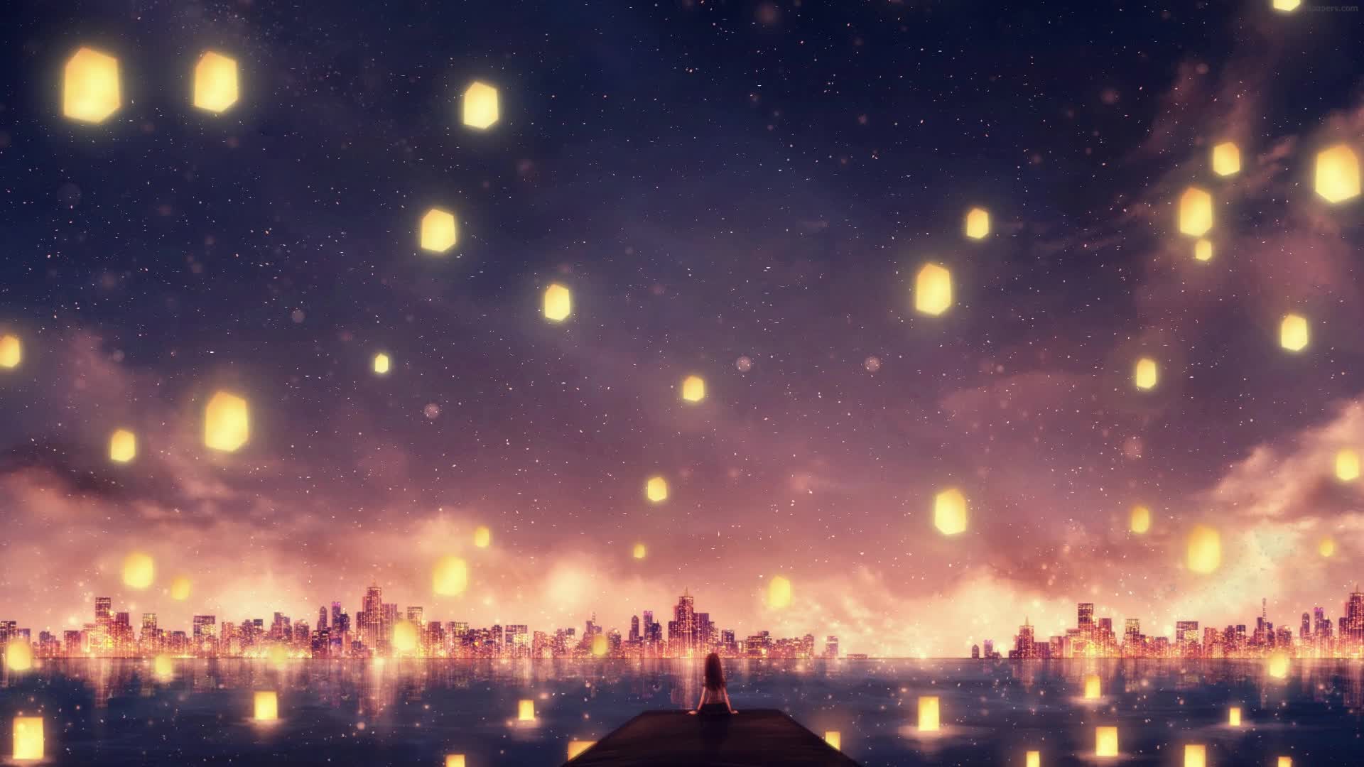 PC Night Lanterns Live Wallpaper Free
