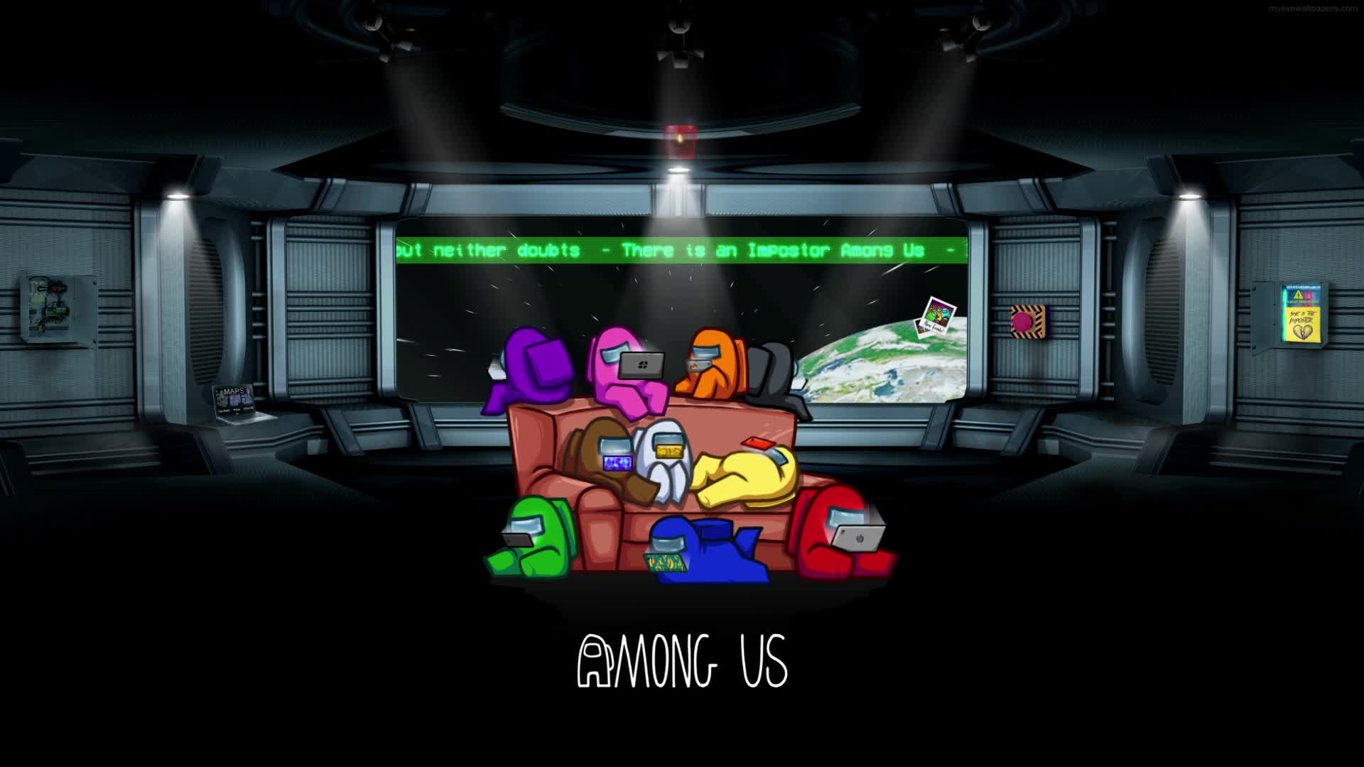 PC Among Us Chilling Live Wallpaper Free