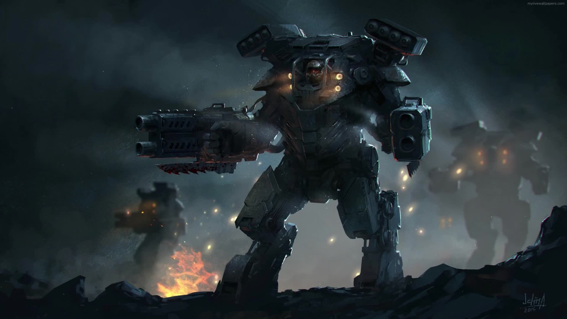 PC Mech War Machine Live Wallpaper Free