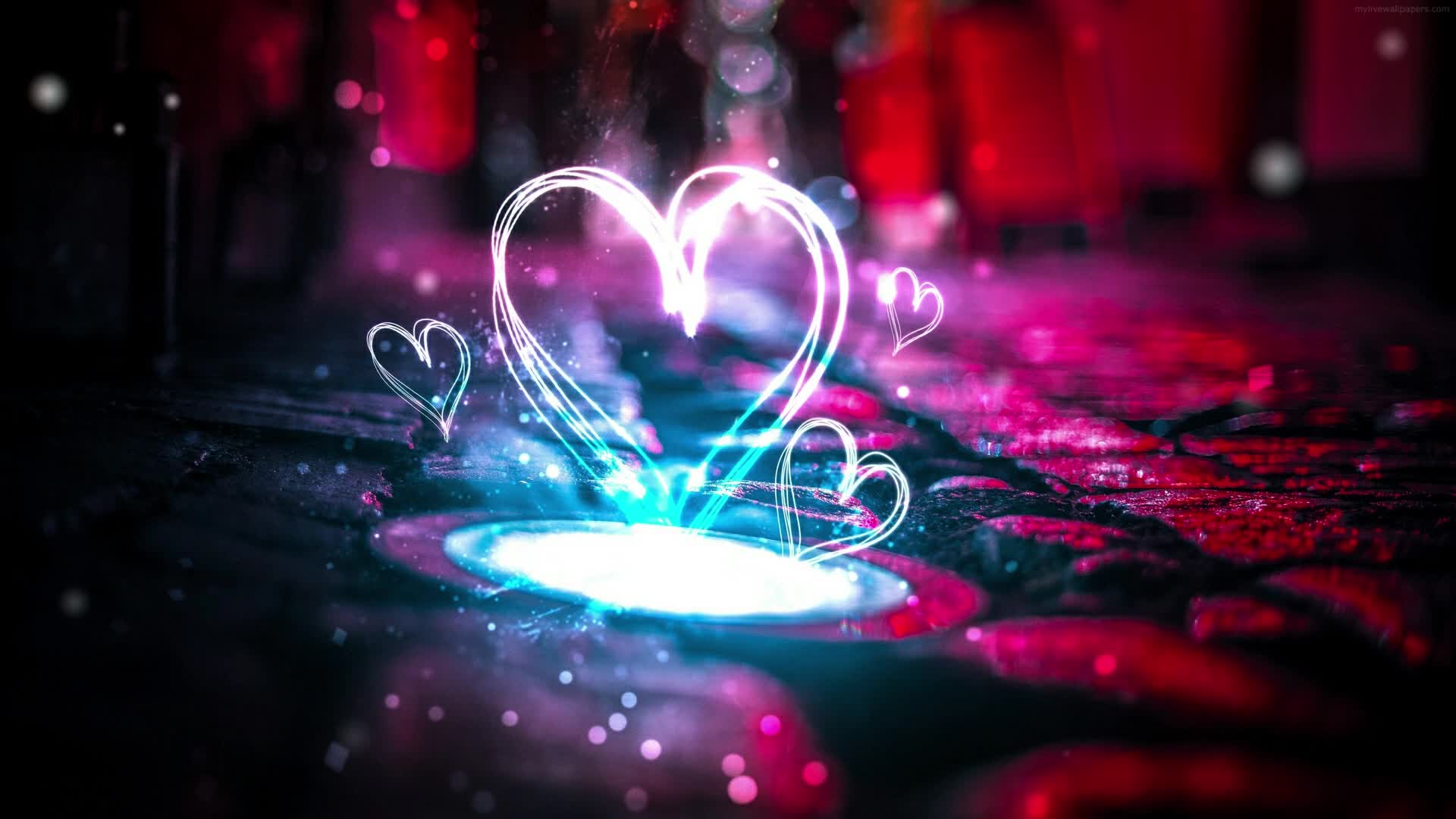 PC  Electric Heart Live Wallpaper Free