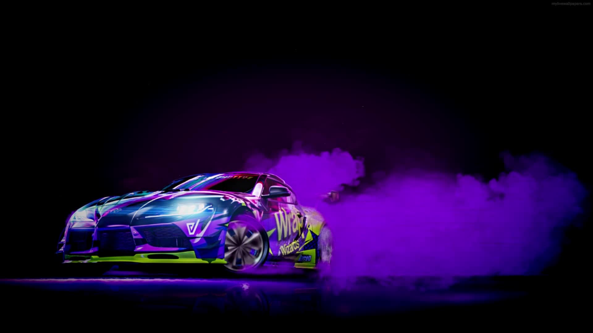 PC Toyota Supra Drift Live Wallpaper Free