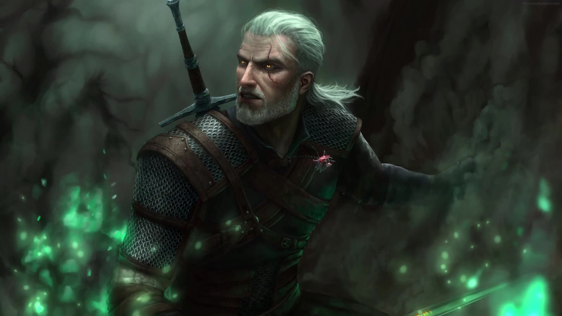 PC Geralt of Rivia The Witcher Live Wallpaper Free