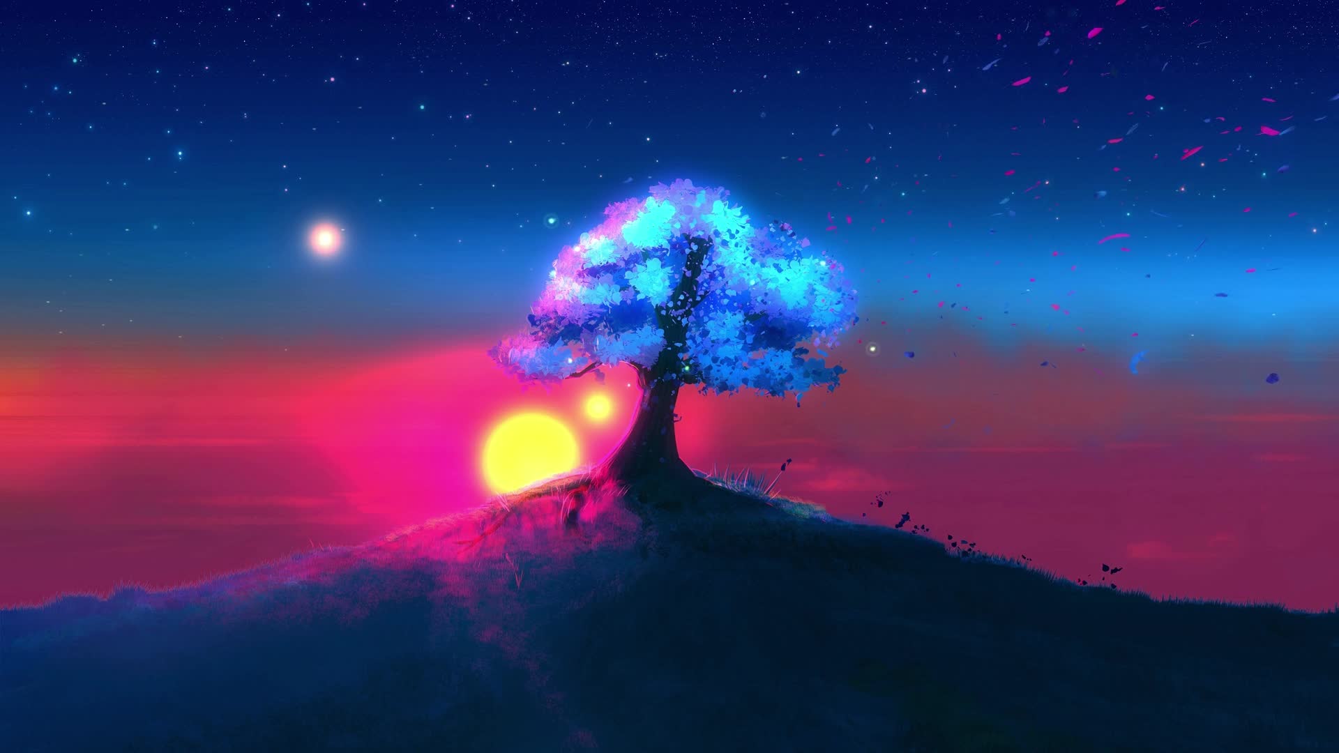 PC Breeze Tree Live Wallpaper Free