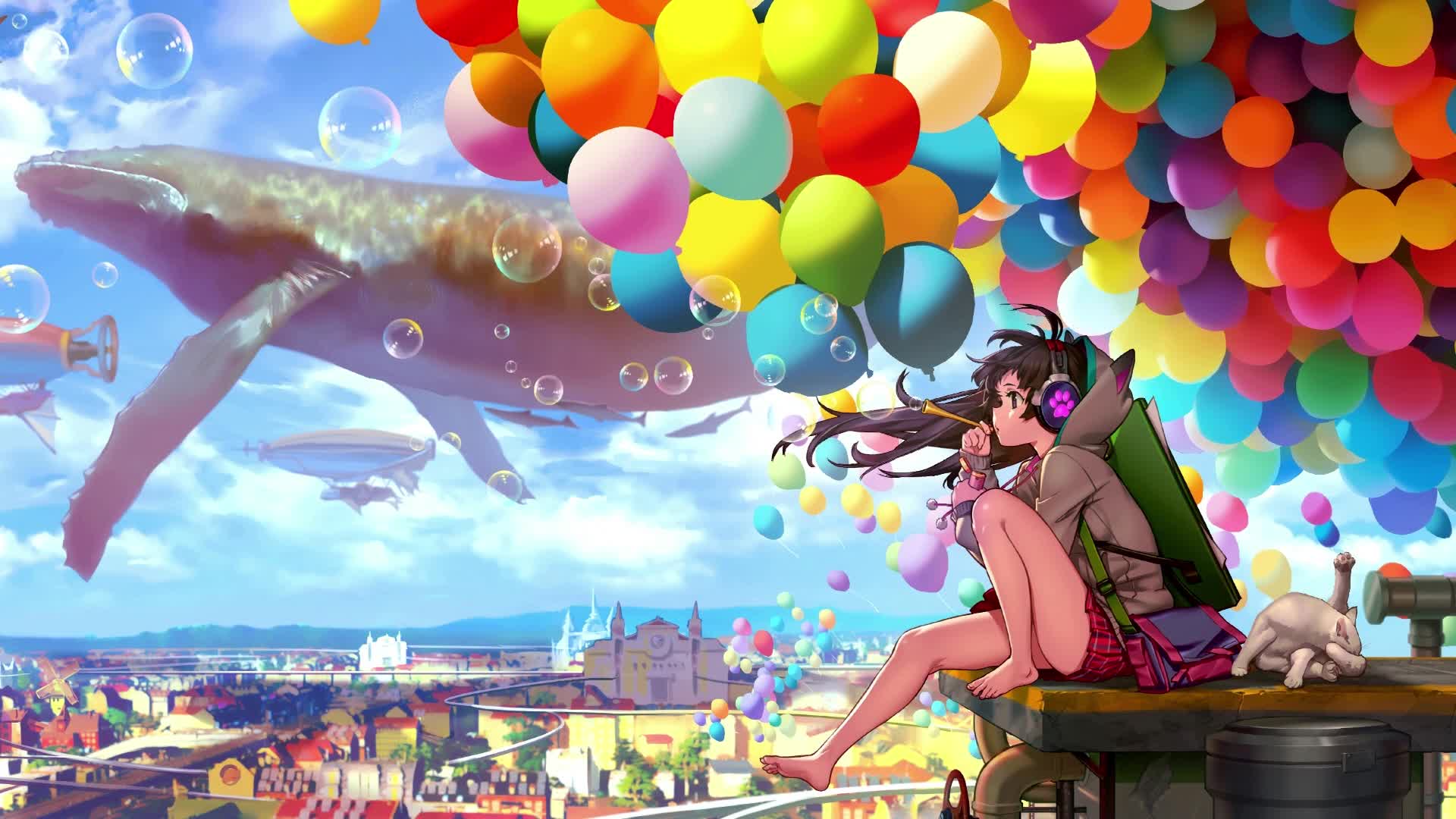 PC Bubbles Balloons Live Wallpaper Free