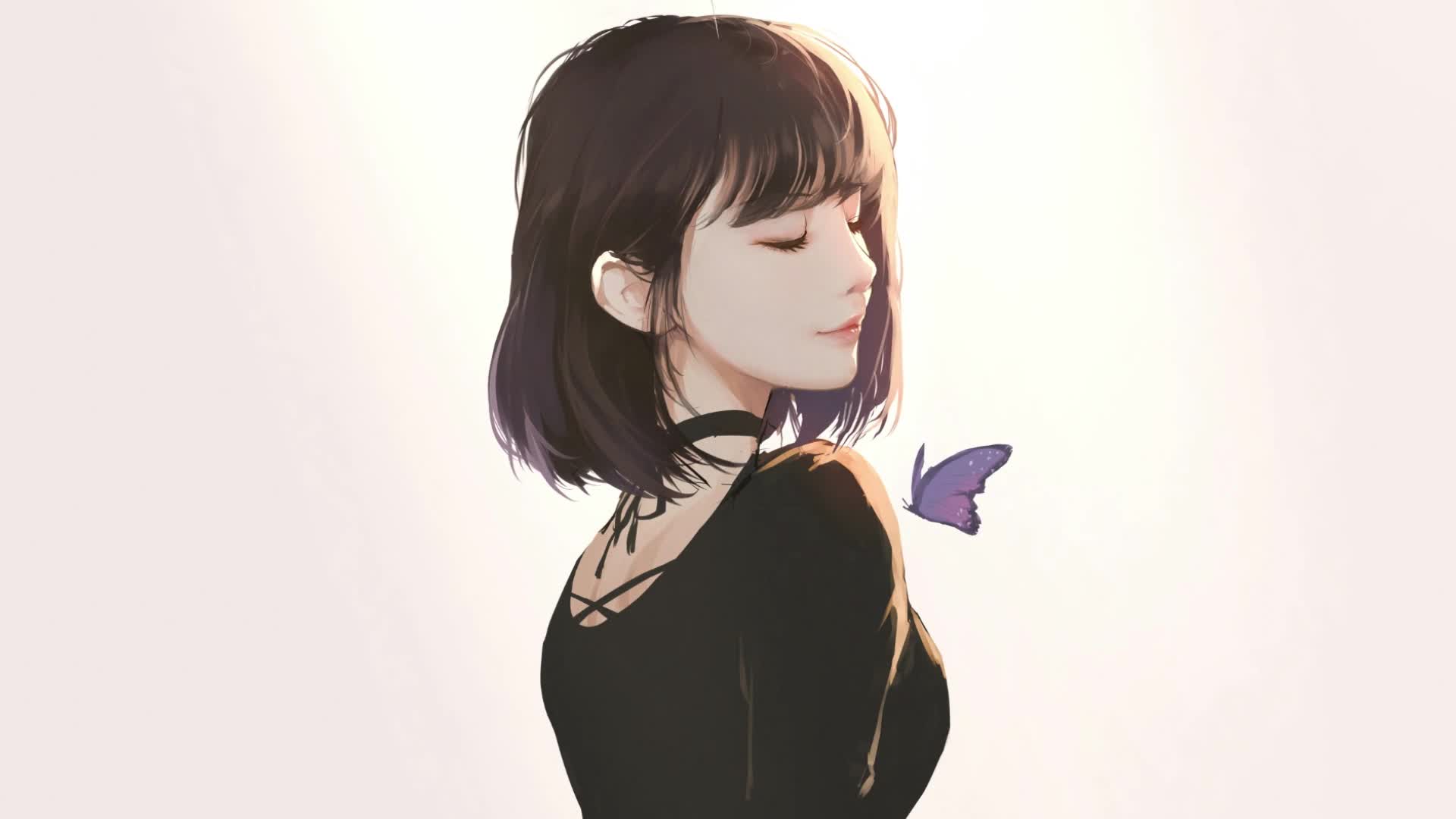 PC Butterfly Lady Live Wallpaper Free