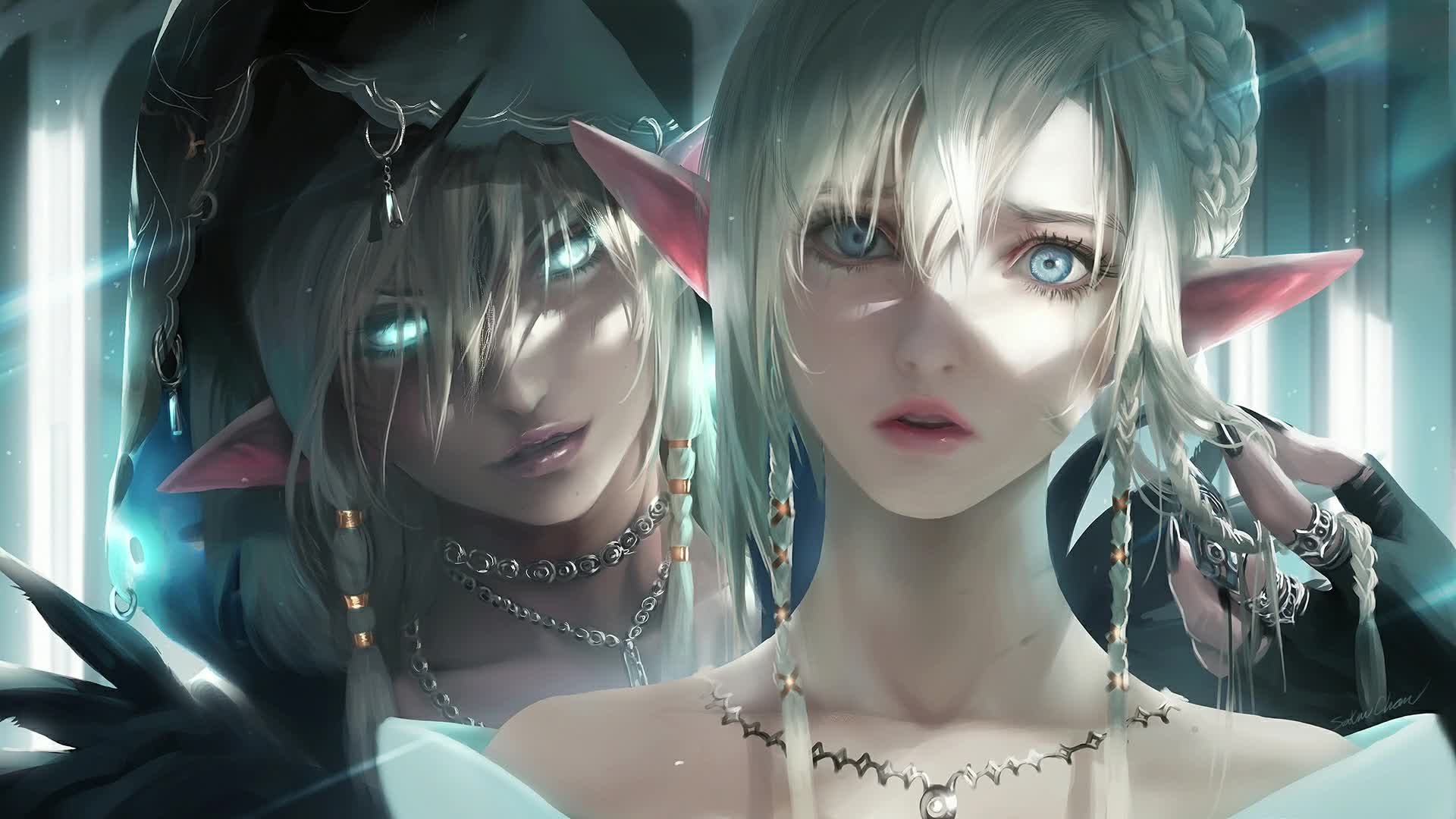 PC Elf Sisters Live Wallpaper Free