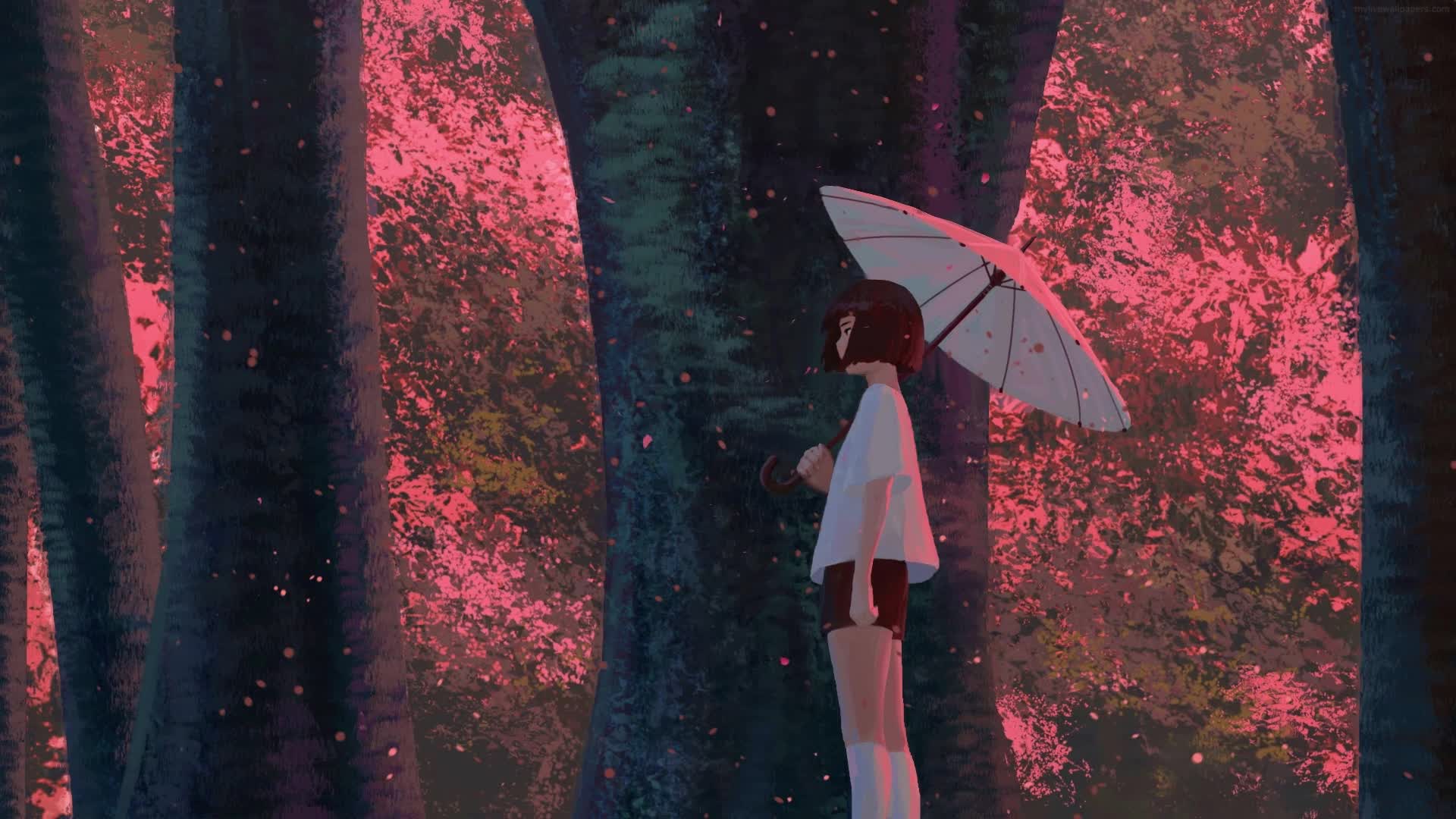 PC Sakura Forest Live Wallpaper Free