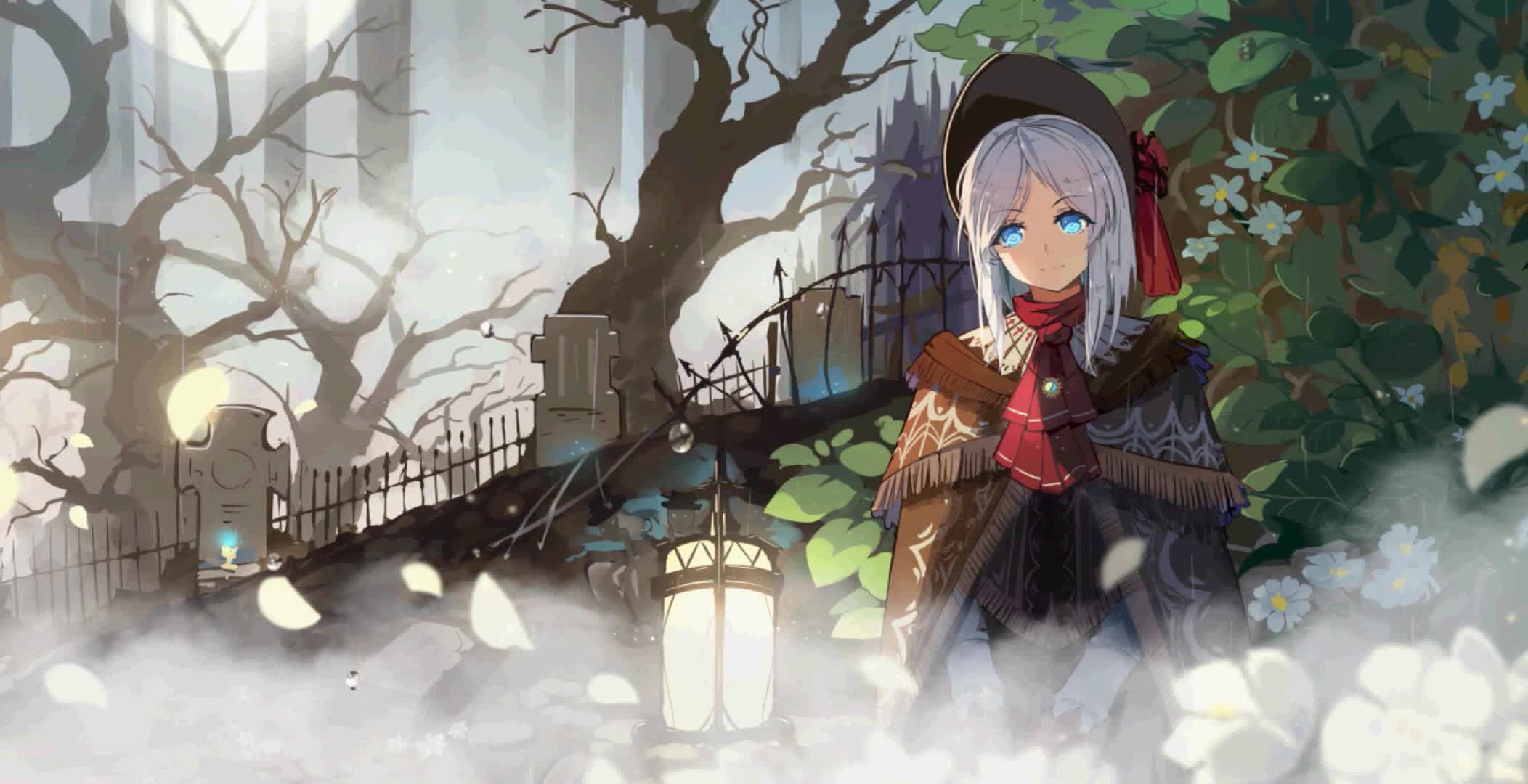 PC Anime Girl Rain Live Wallpaper Free