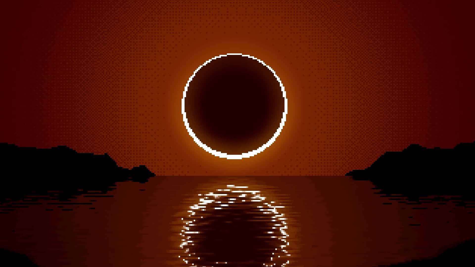 PC Pixel Eclipse Live Wallpaper Free