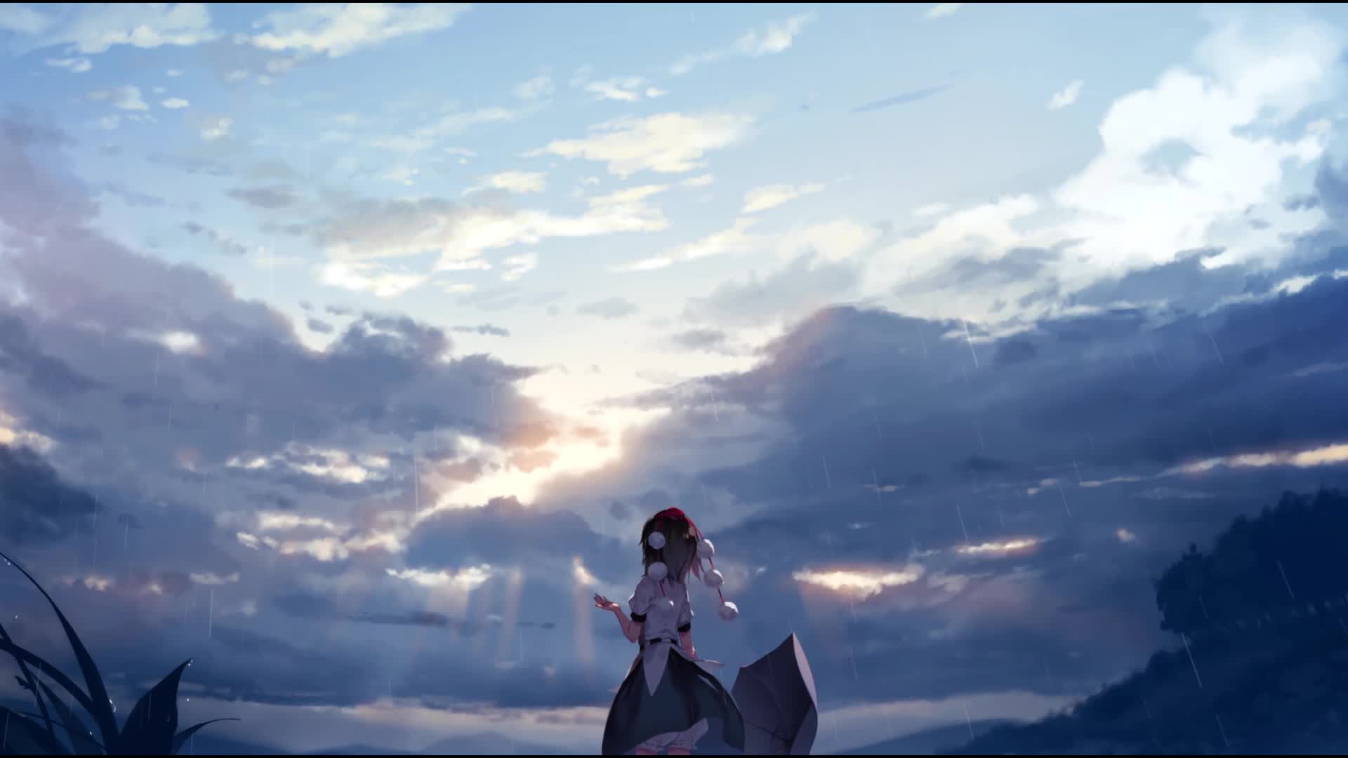 PC Anime Rain Live Wallpaper Free live wallpaper