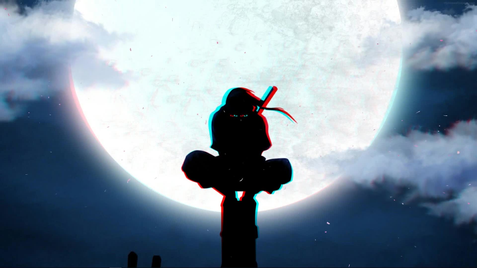 PC Itachi Uchiha Full Moon Live Wallpaper Free