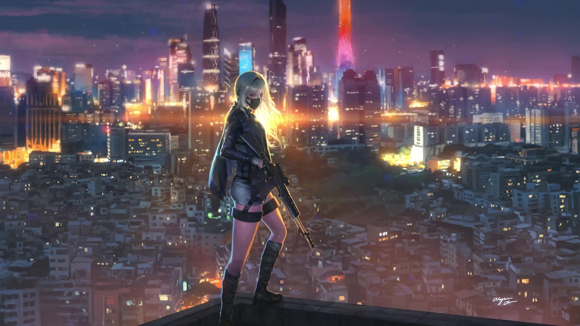 PC Girl Sniper Assassin Live Wallpaper Free