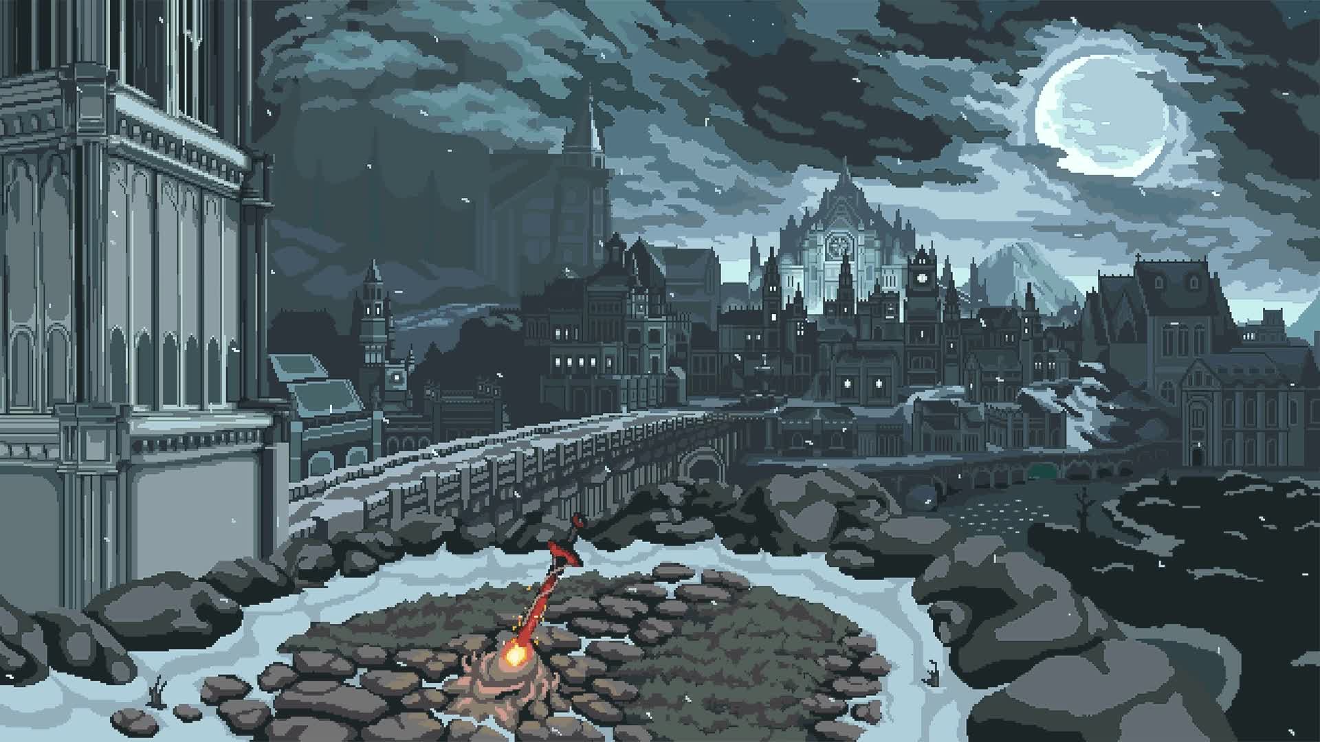 PC Dark Souls 8 Bit Live Wallpaper Free