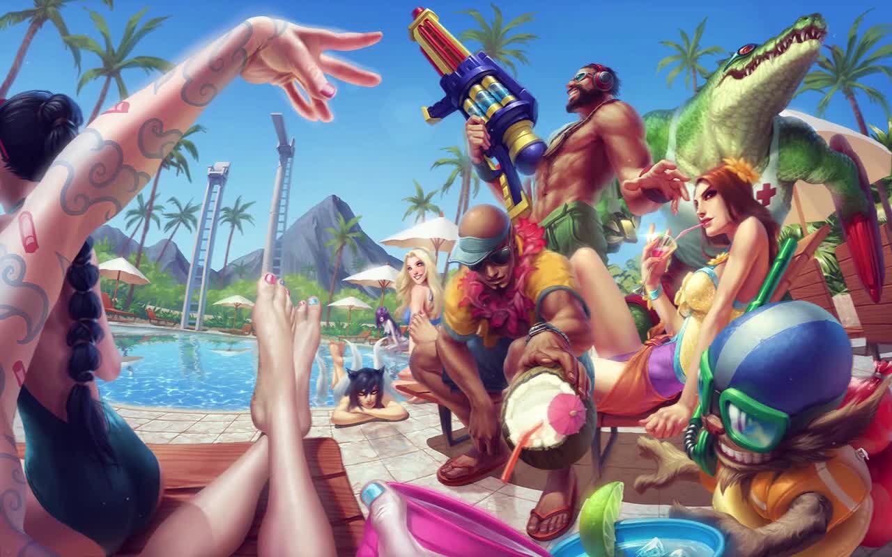 PC Pool Party LOL Live Wallpaper Free