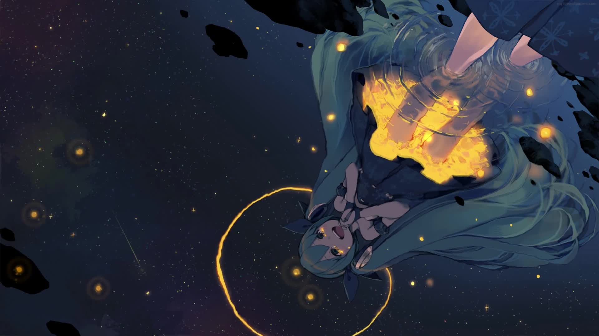 PC Hatsune Miku Night Stars Live Wallpaper Free