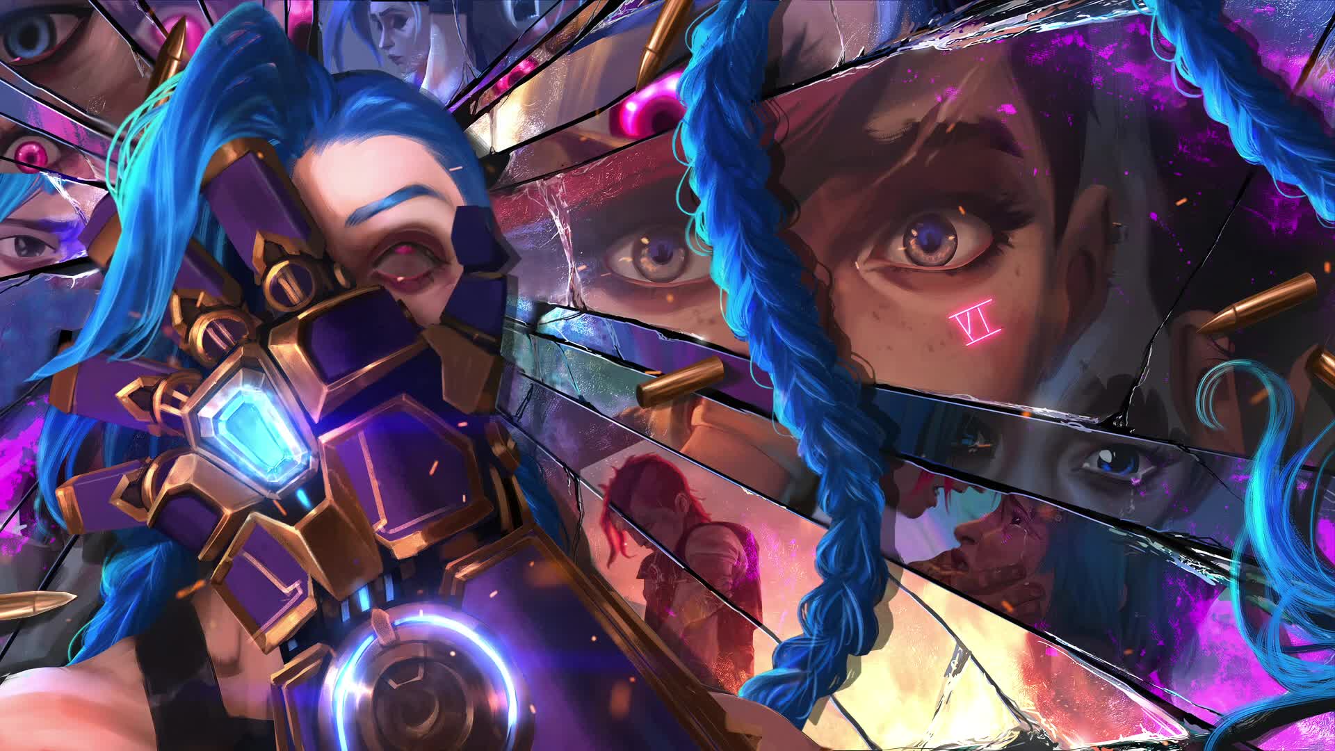 PC Jinx vs Vi Live Wallpaper Free