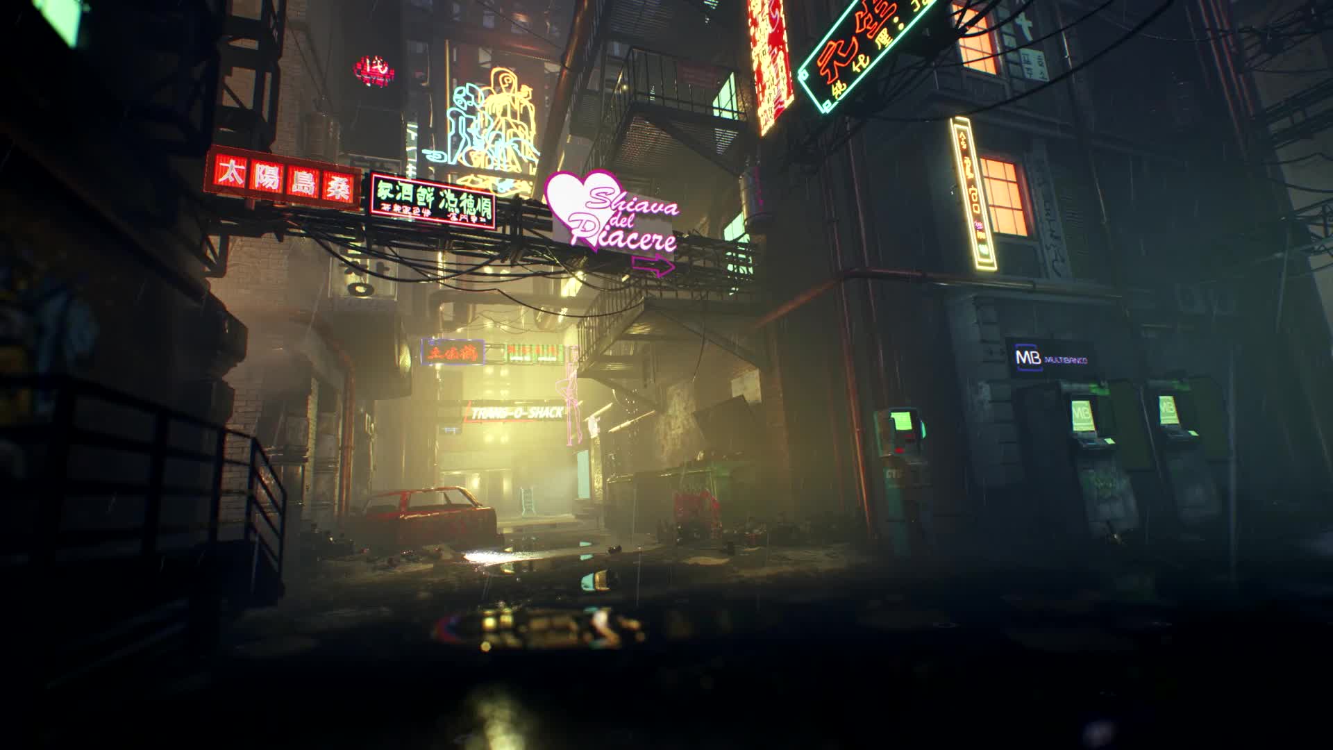 PC Raining City Steet Live Wallpaper Free