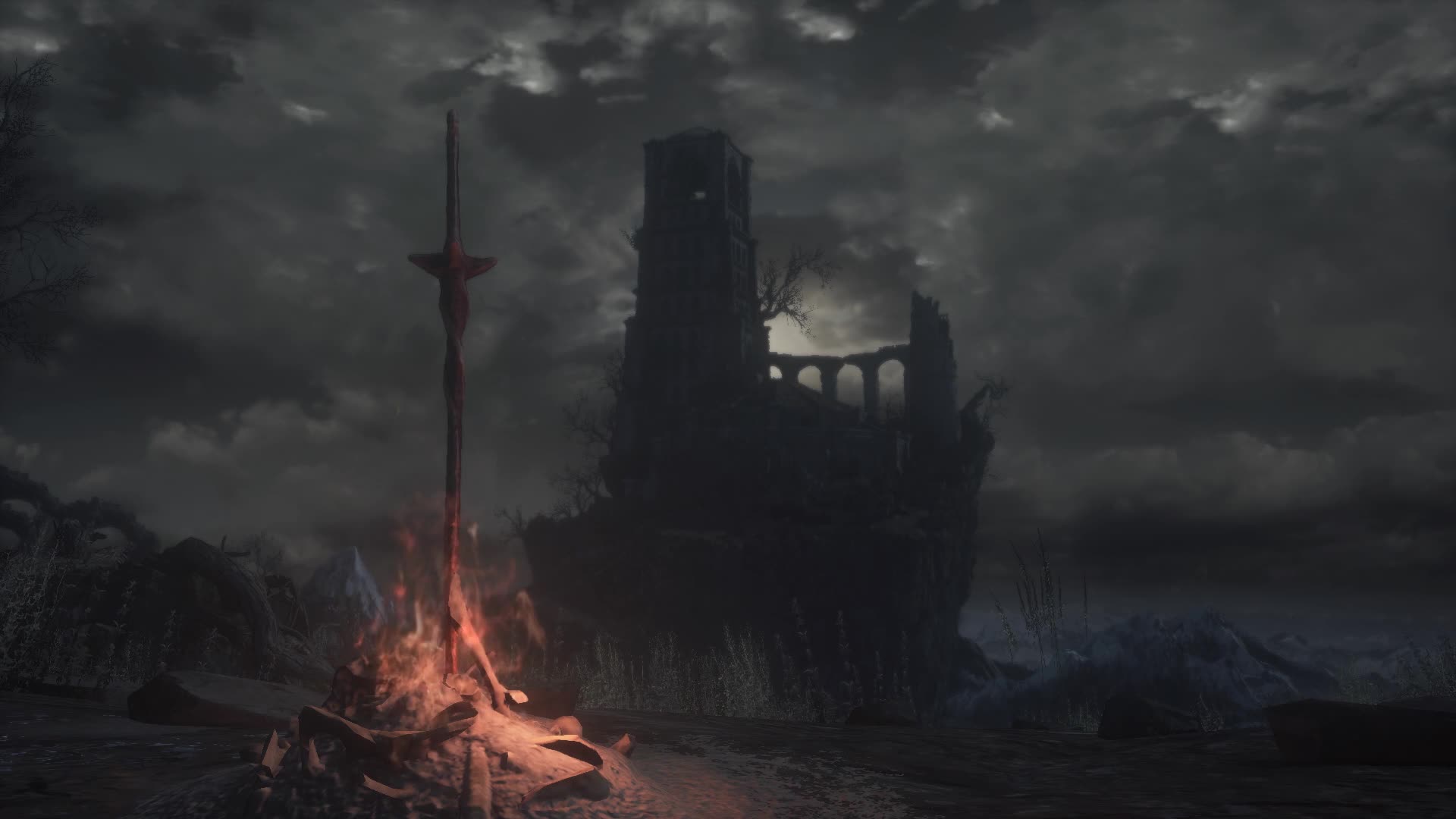 PC Bon Fire Dark Souls 3 Live Wallpaper Free