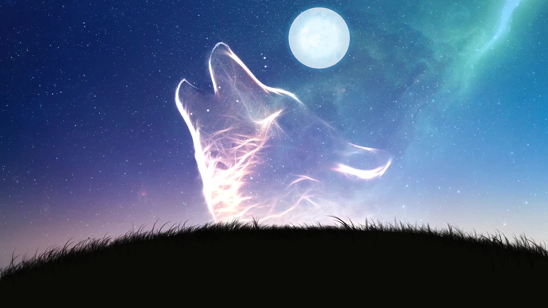 PC  Wolf Stars Live Wallpaper Free