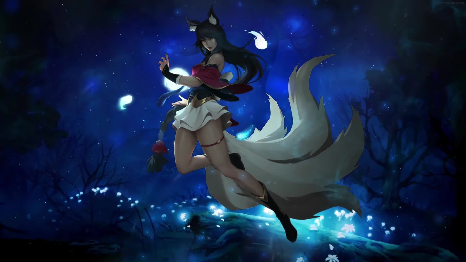 PC Ahri The Nine Tailed Fox Live Wallpaper Free