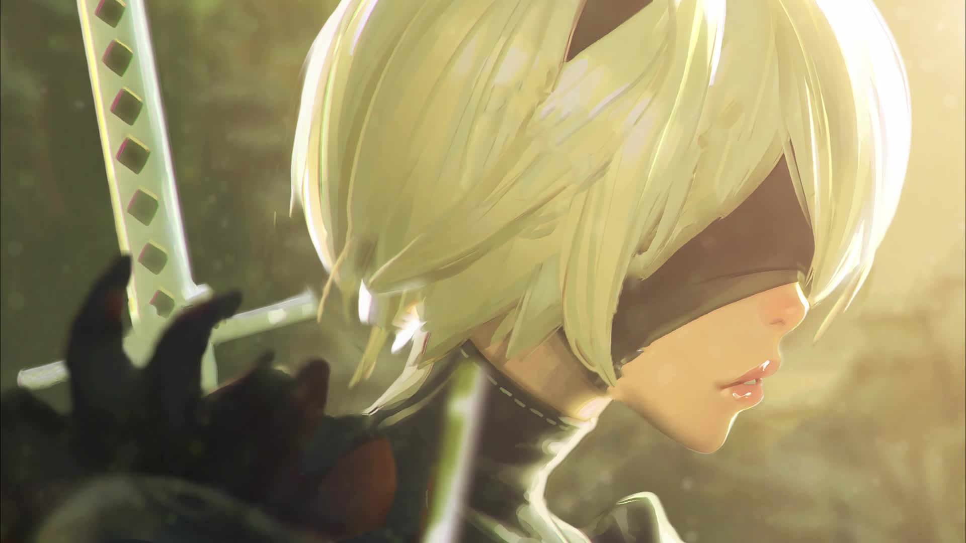 PC Glitch Nier Automata Live Wallpaper Free