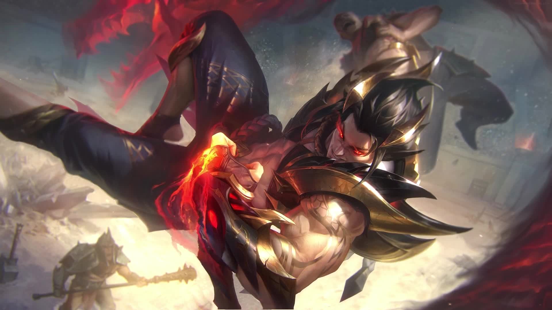 PC Obsidian Dragon Sett LoL Live Wallpaper Free