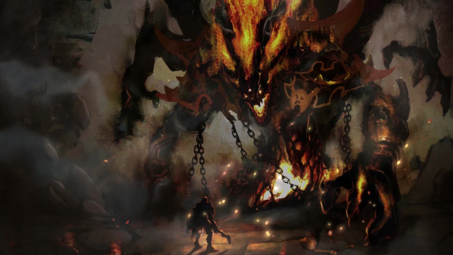 PC Fire Demon 1 Live Wallpaper Free