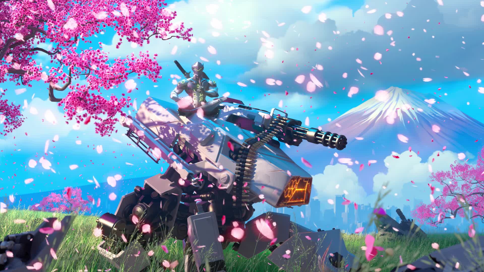 PC Genji Cherry Blossom Live Wallpaper Free