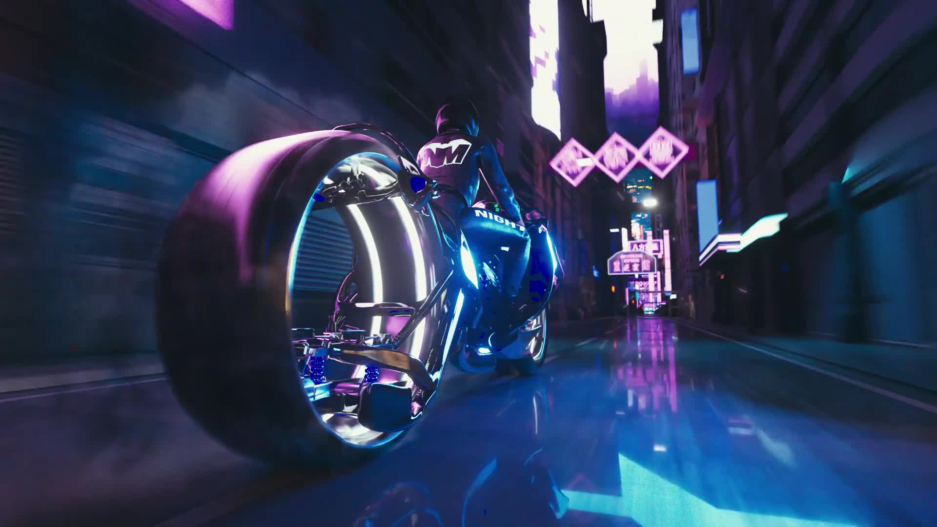 PC Chinatown Motorcycle Ride Live Wallpaper Free