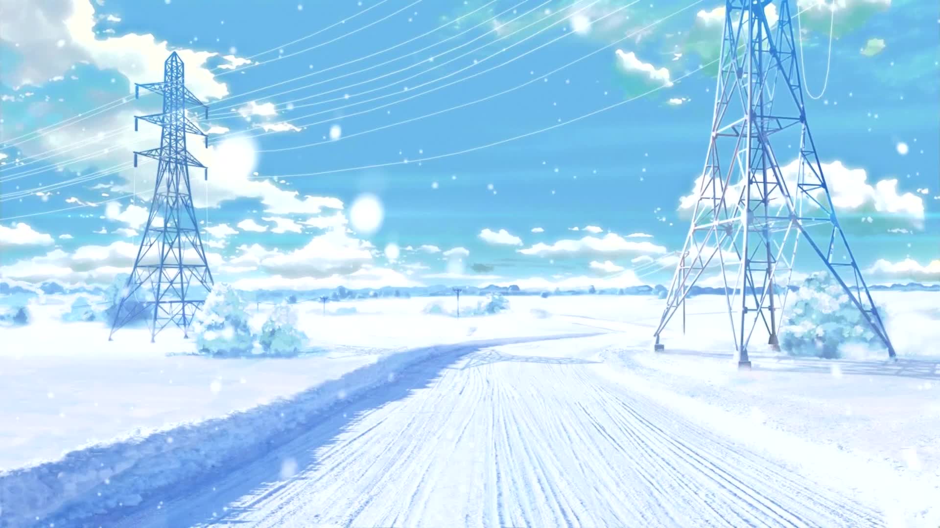 PC Snow Road Live Wallpaper Free