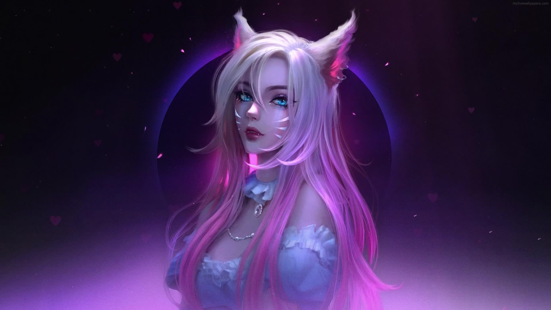 PC Beautiful Ahri LoL Live Wallpaper Free