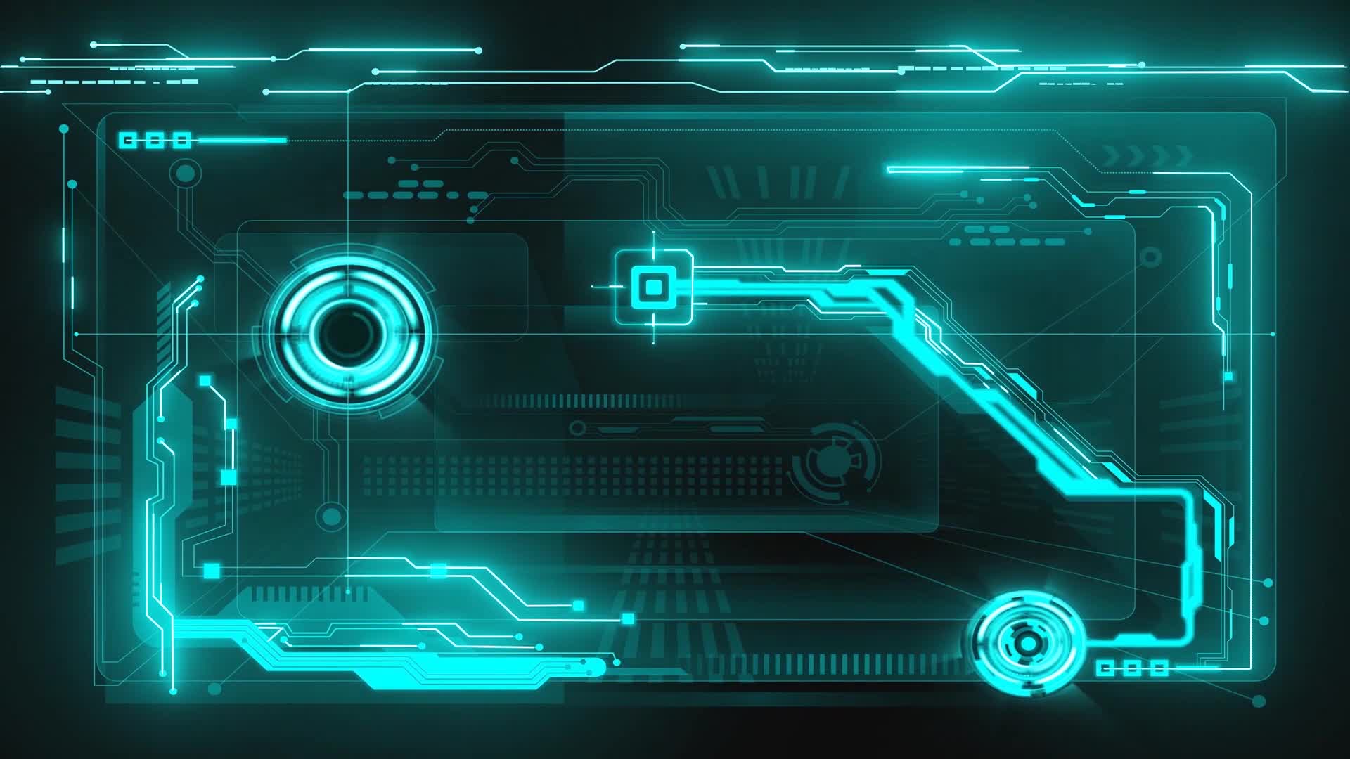 PC Cyber Interface Live Wallpaper Free