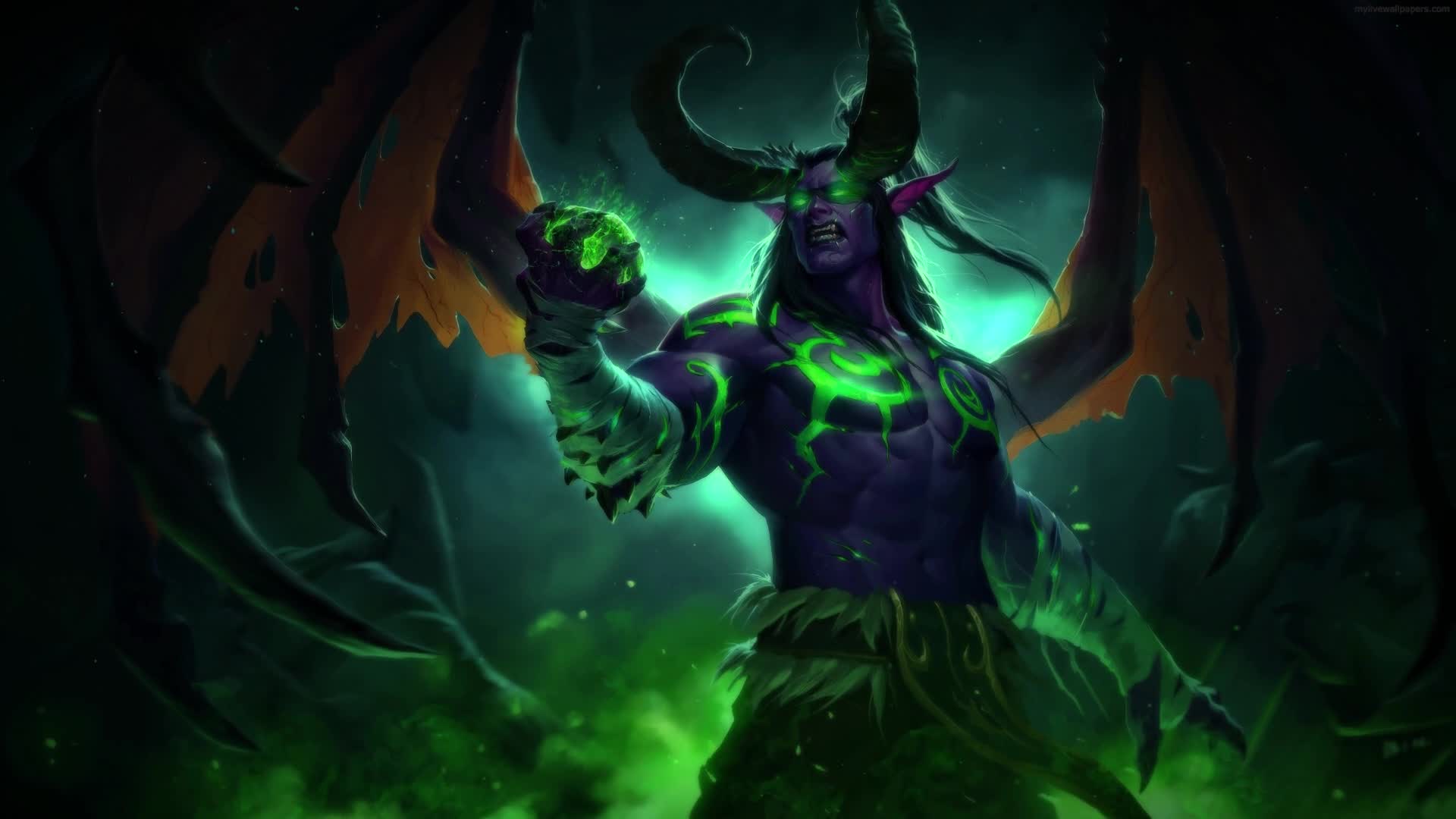 PC Illidan Stormrage the Betrayer WOW Live Wallpaper Free