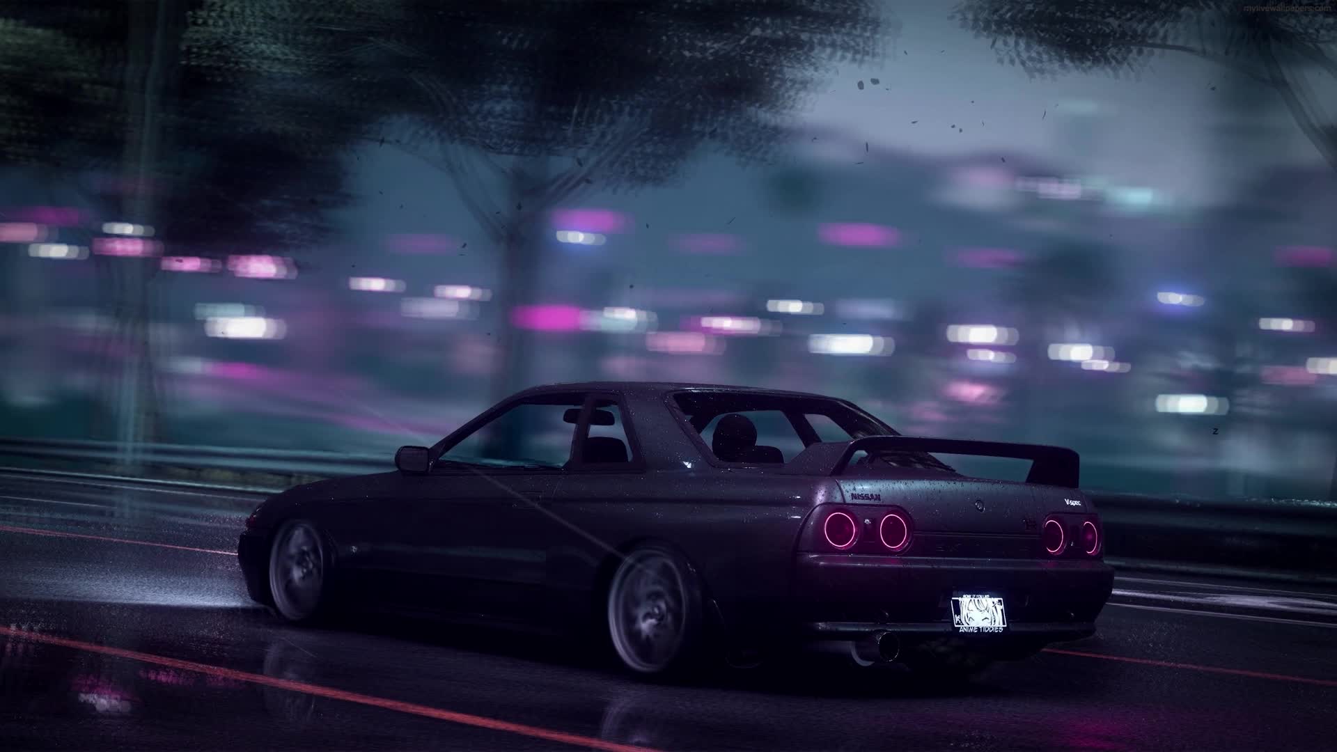 PC Nissan Skyline GTR Speeding Live Wallpaper Free