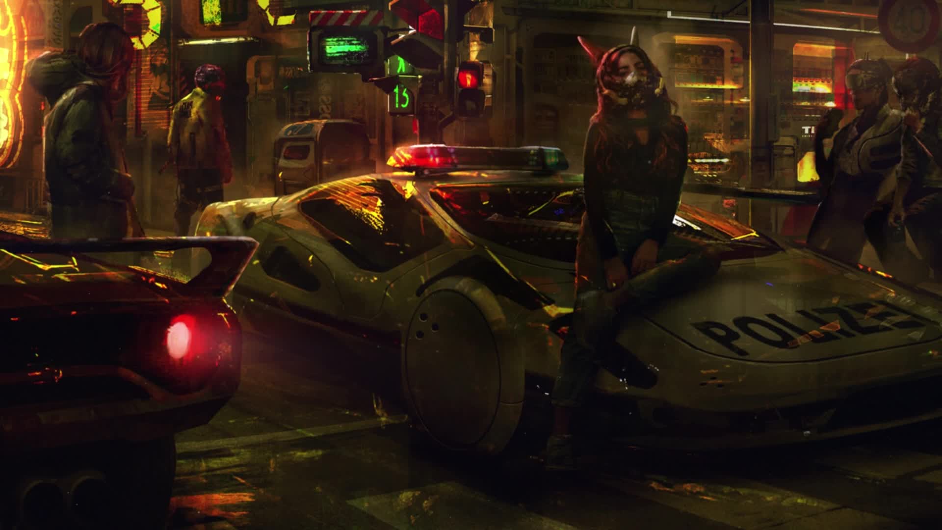 PC  Cyberpunk Bad City Live Wallpaper Free