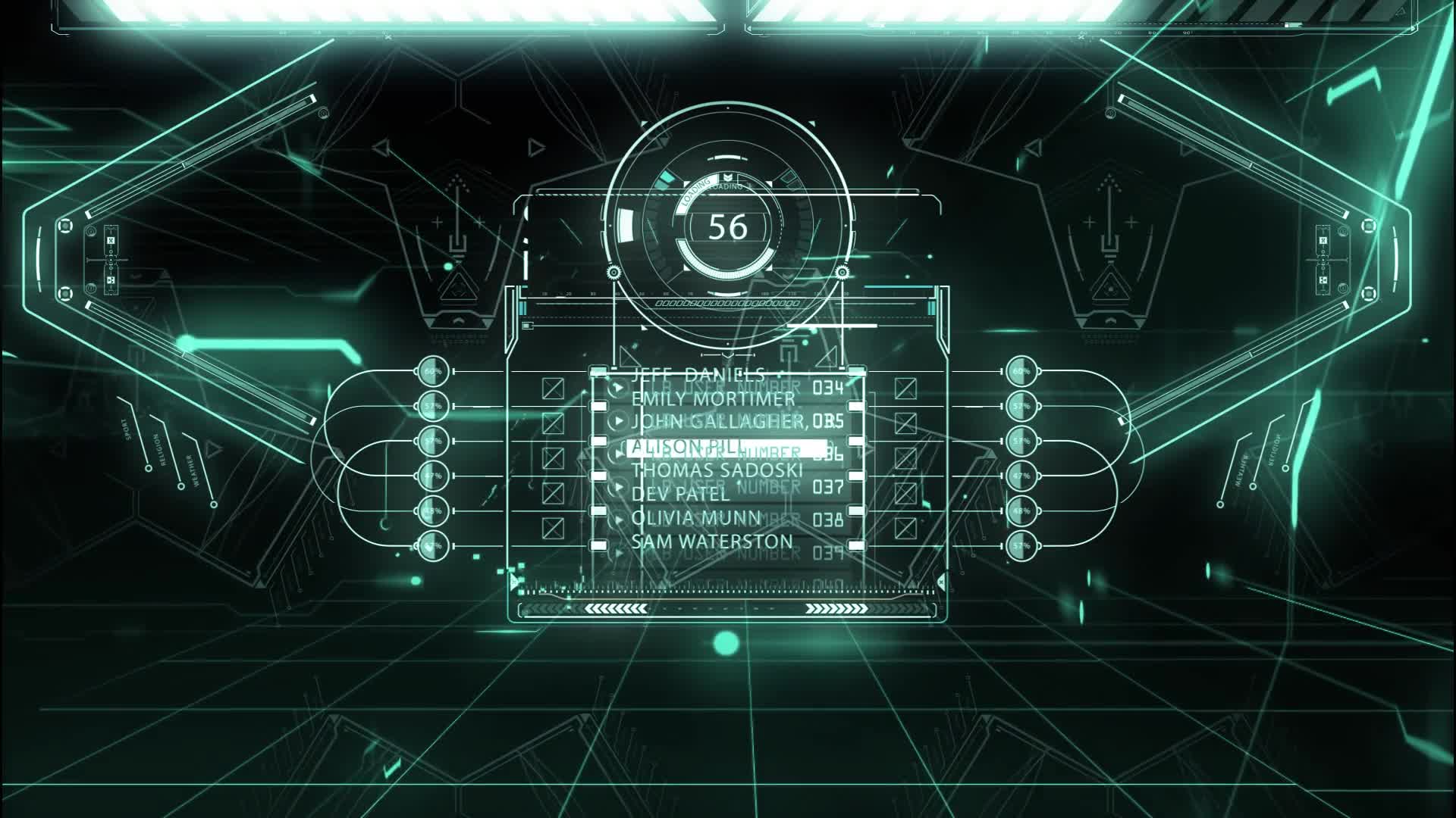 PC Name List HUD Live Wallpaper Free