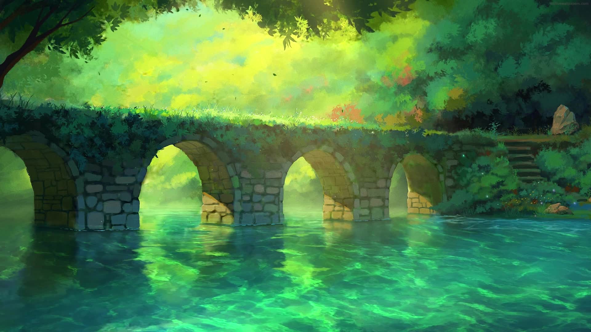 PC Rock Bridge Live Wallpaper Free