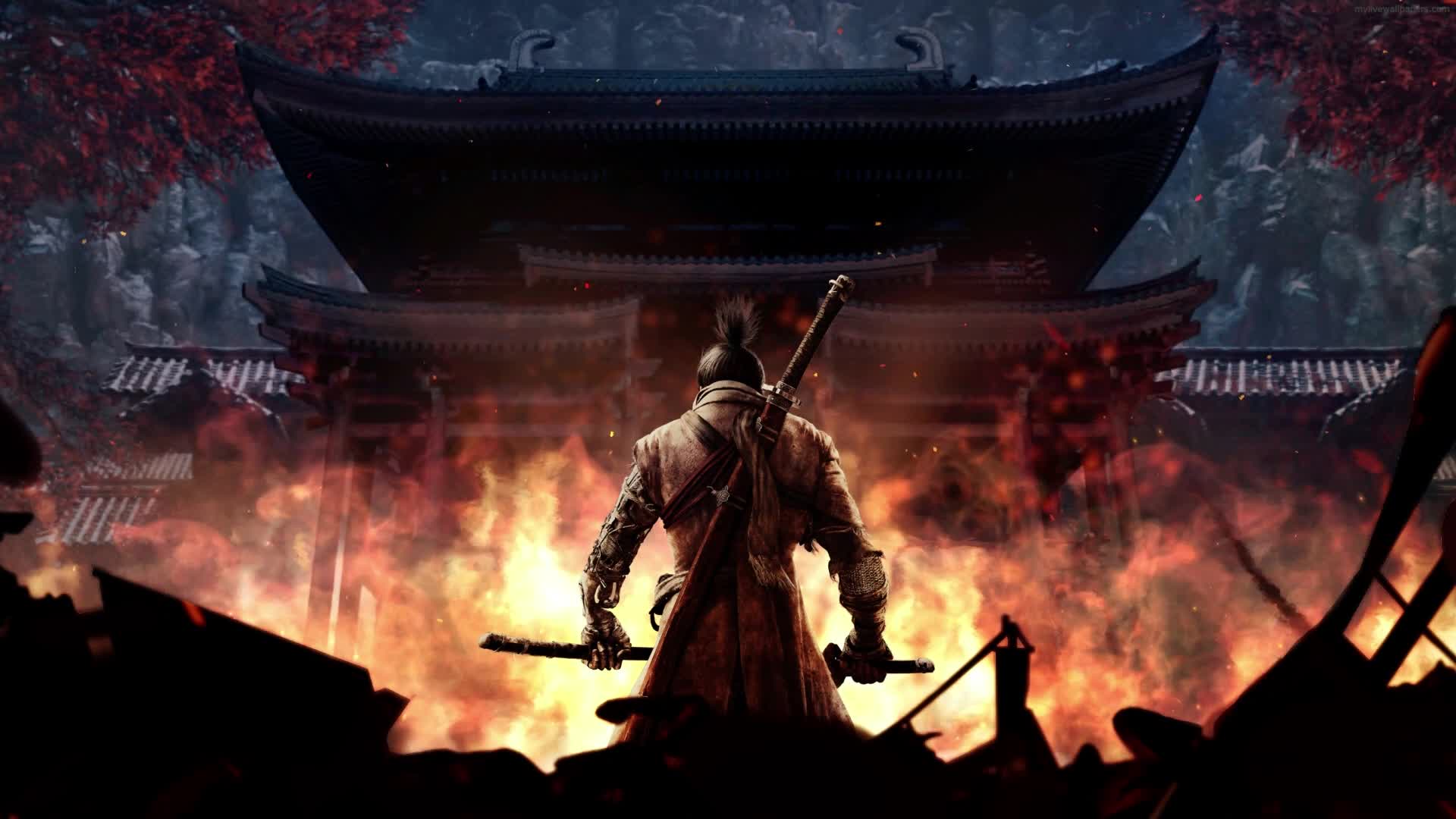 PC Sekiro Flames Live Wallpaper Free