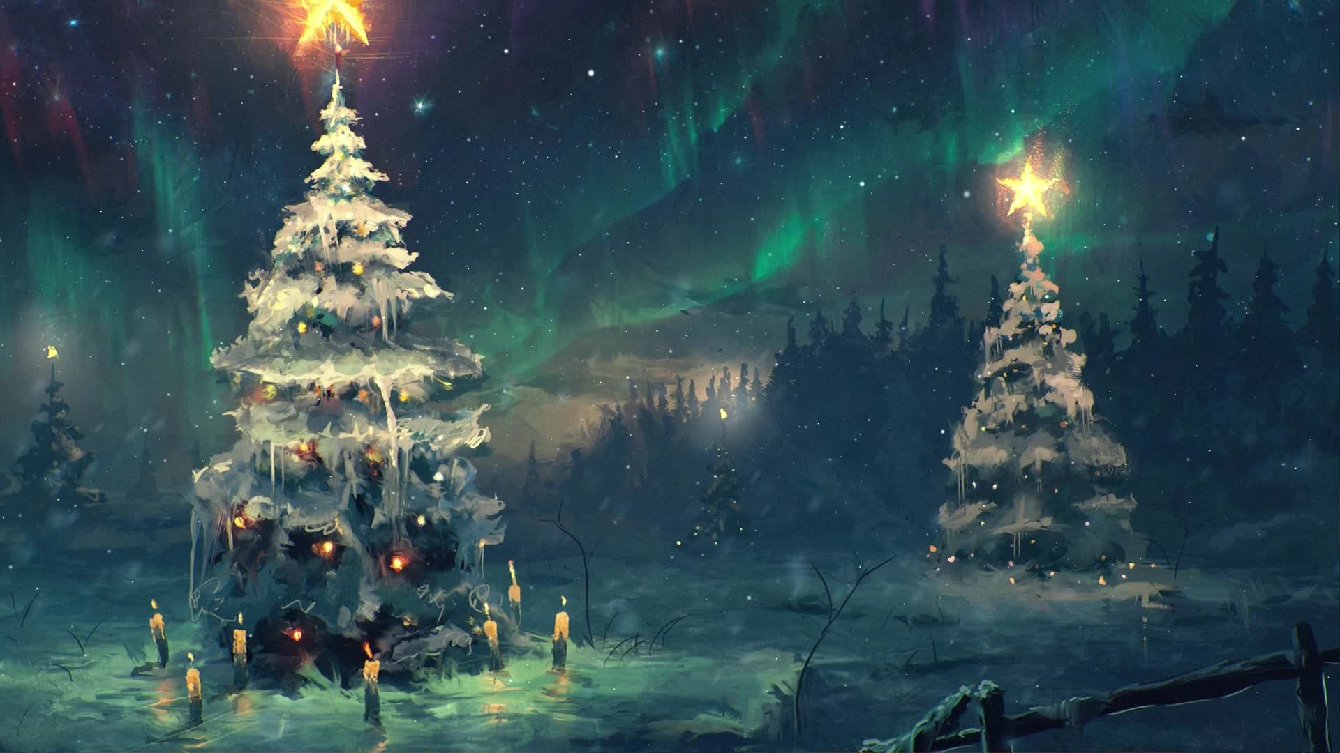 PC Christmas Trees Live Wallpaper Free