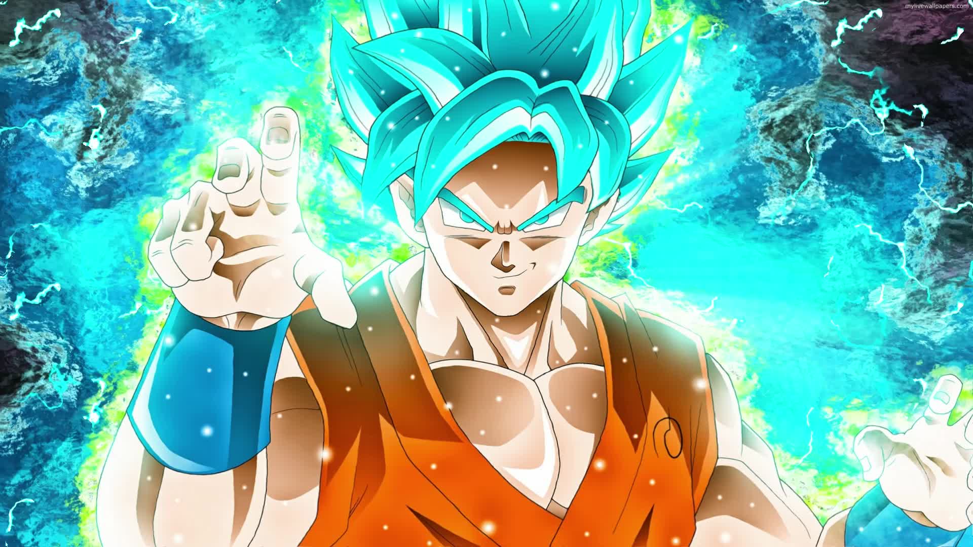 PC Blue Goku Dragonball Live Wallpaper Free