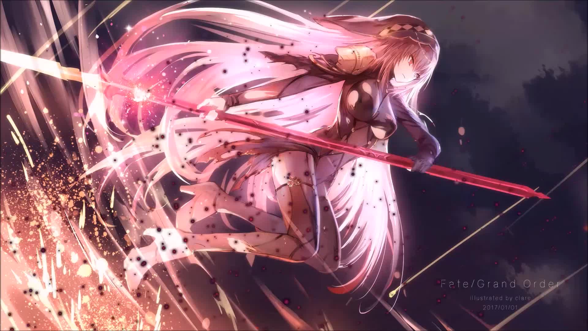 PC Scathach Fate Grand Order Live Wallpaper Free