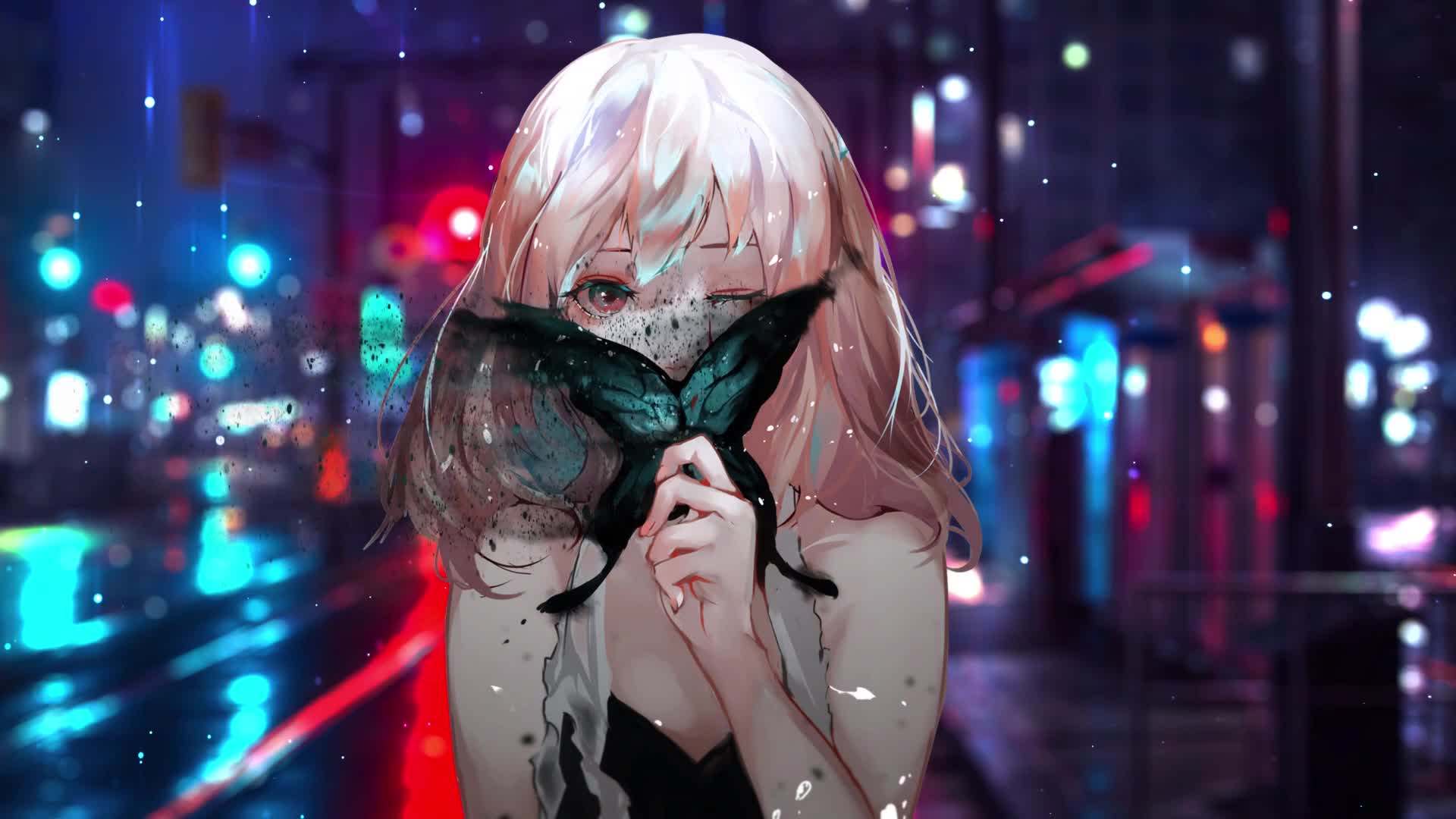 PC Butterfly Girl Sparkles Live Wallpaper Free