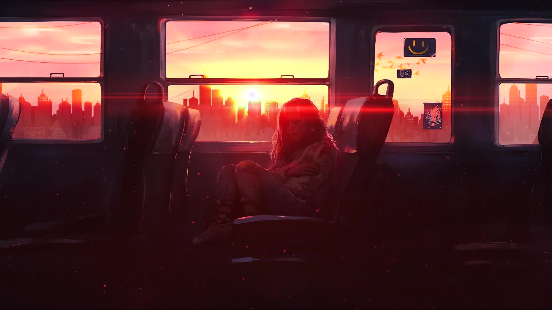 PC Train Ride Home Live Wallpaper Free