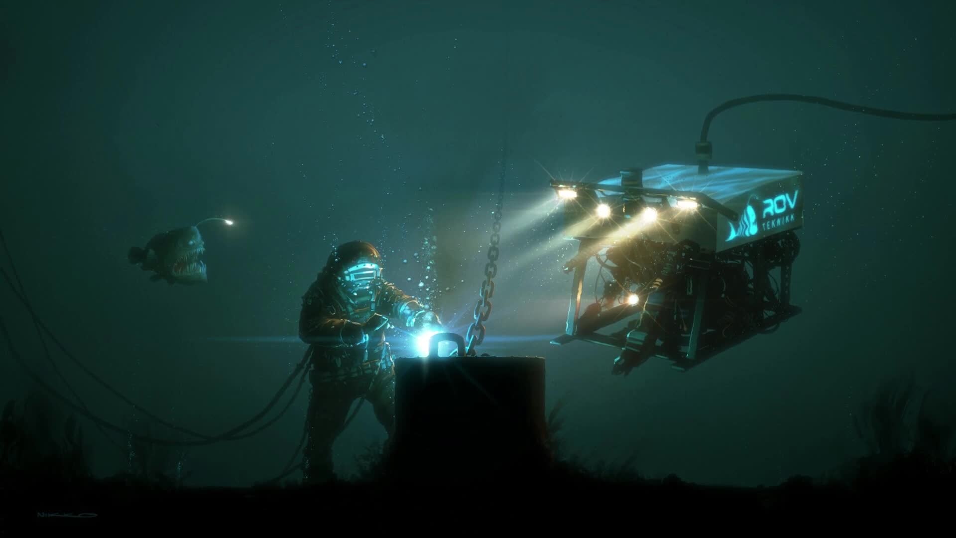 PC  Welding Underwater Live Wallpaper Free