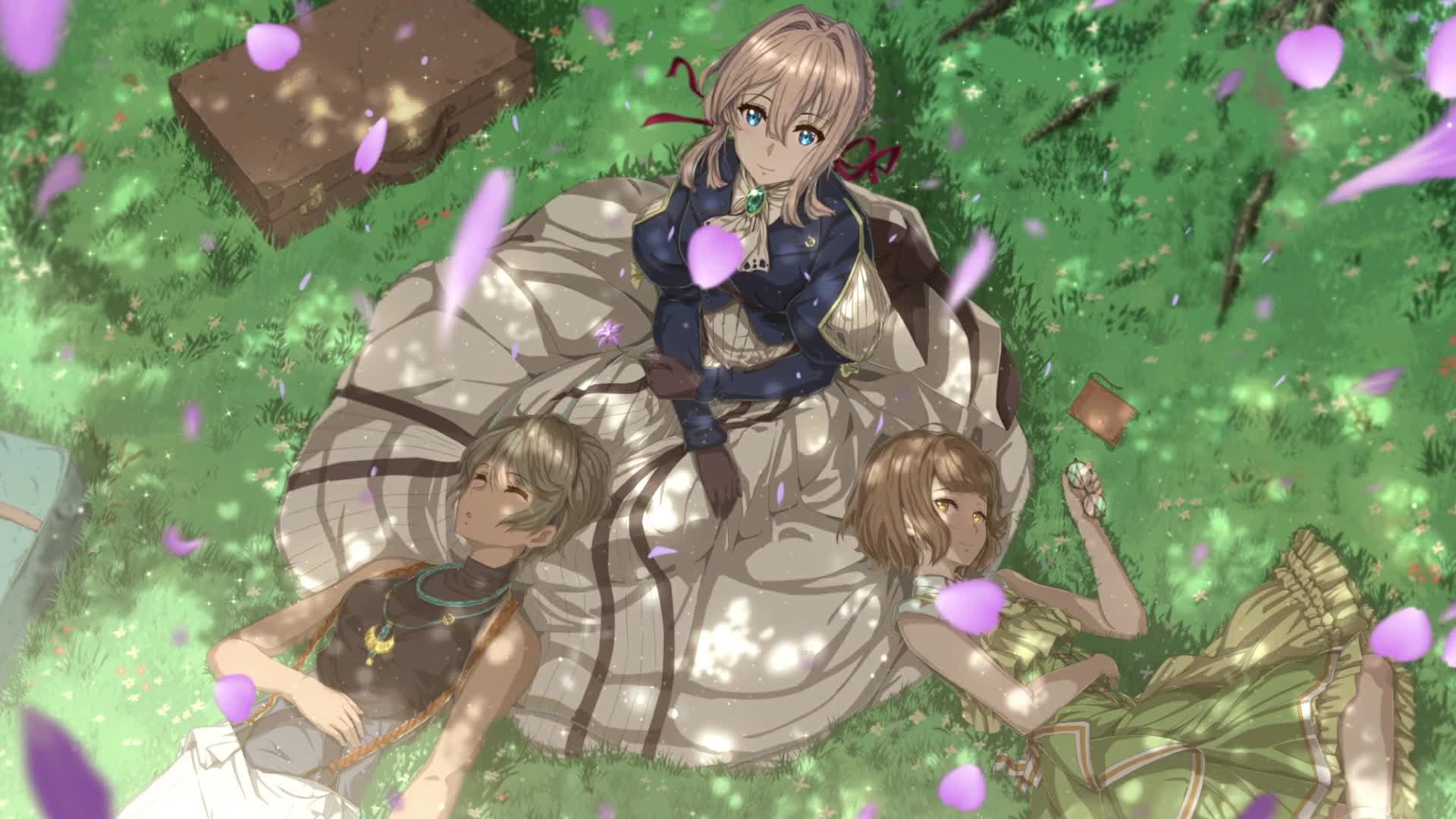 PC Falling Petals Violet Evergarden Live Wallpaper Free