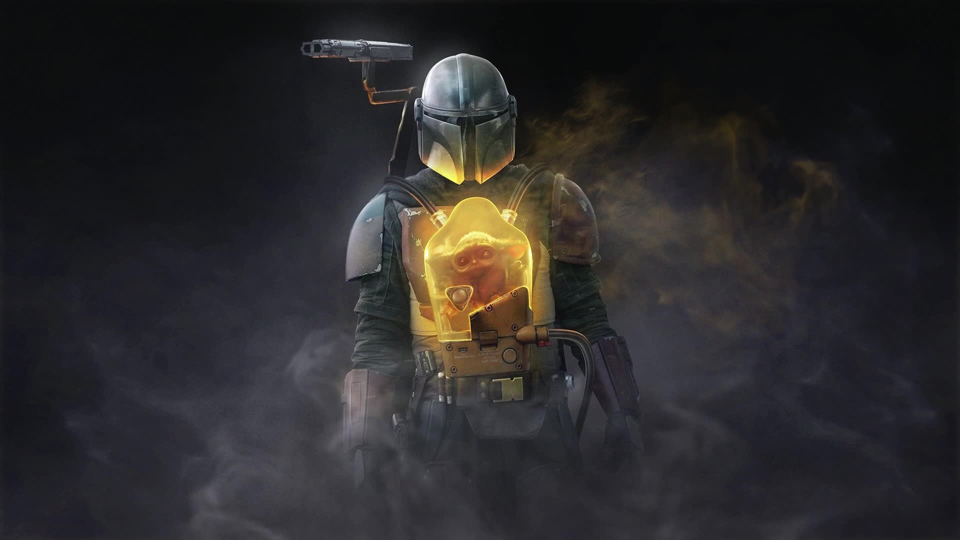PC The Mandalorian Baby Yoda Smoke FIX Live Wallpaper Free